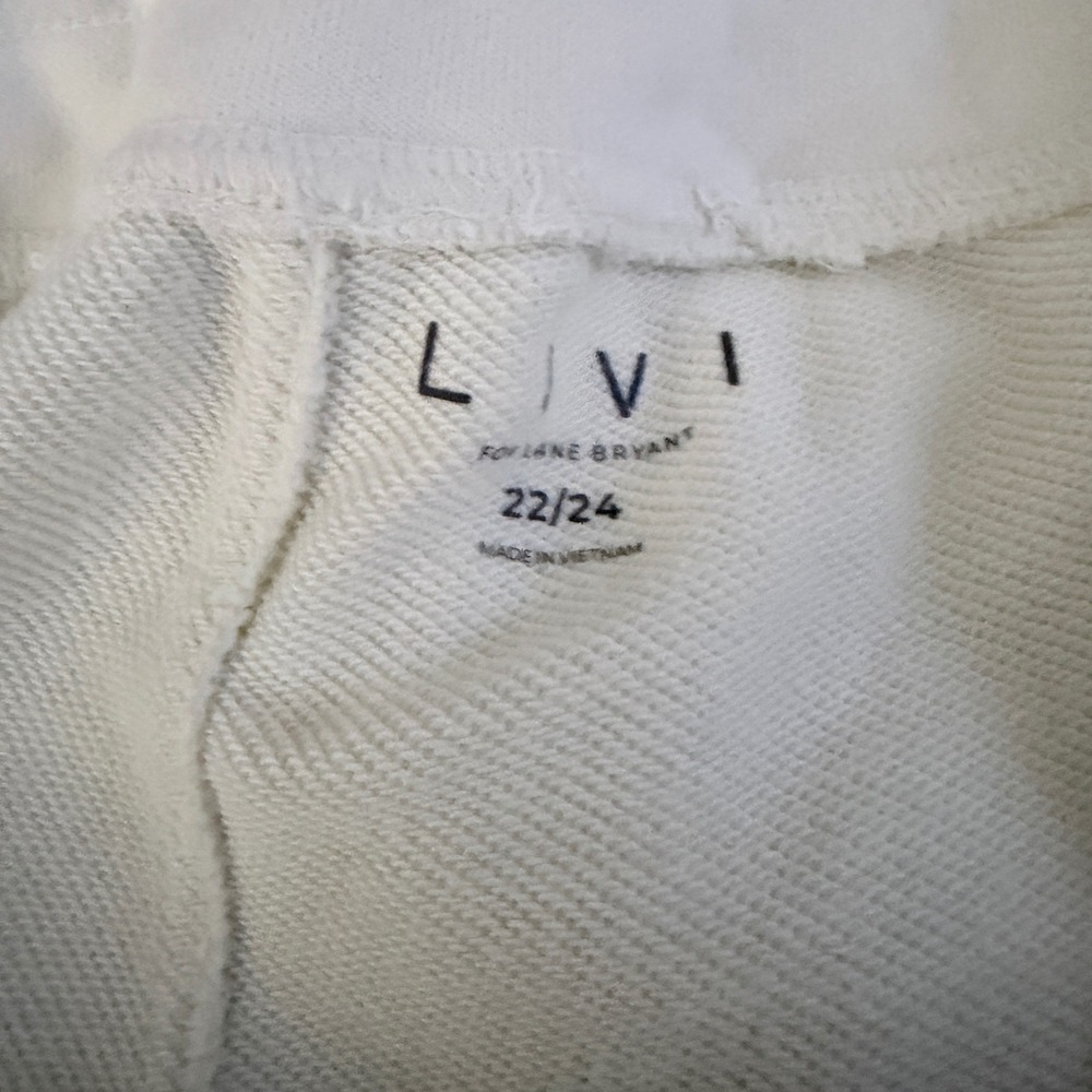 LIVI Active Lane Bryant Sweatsuit Womens 22/24 Cream Mint Colorblock Hoodie Set - Picture 11 of 14